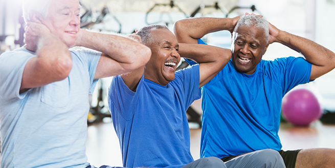 senior exercise class