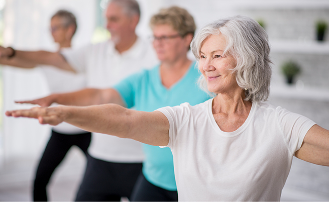 senior exercise class